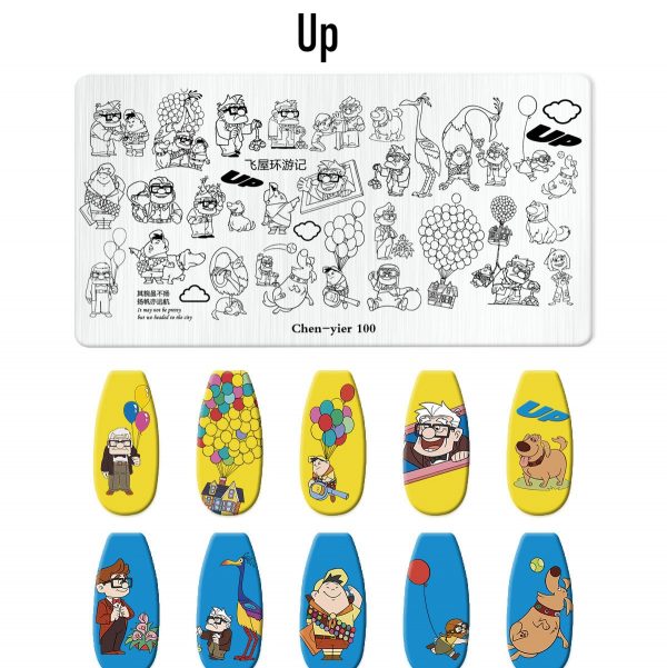 Up nail stamping plate Up nail stamping plate