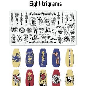 eight trigrams nail stamping plate