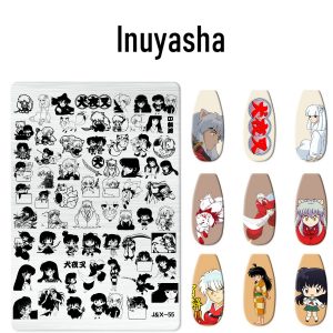 Inuyasha nail stamping plate