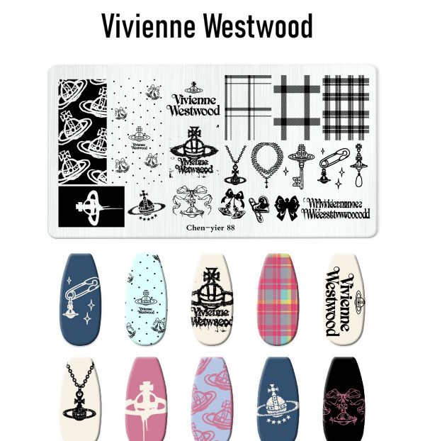 Vivienne Westwood nail stamping plate