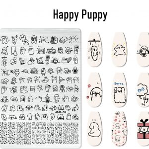 Happy Puppy nail plate