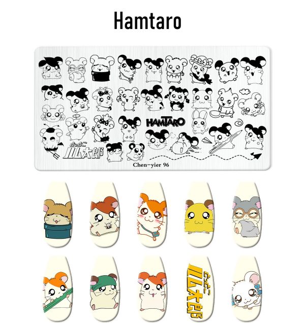 Hamtaro NAIL stamping plate Hamtaro NAIL stamping plate
