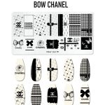 Bow Chanel nail stamping plate