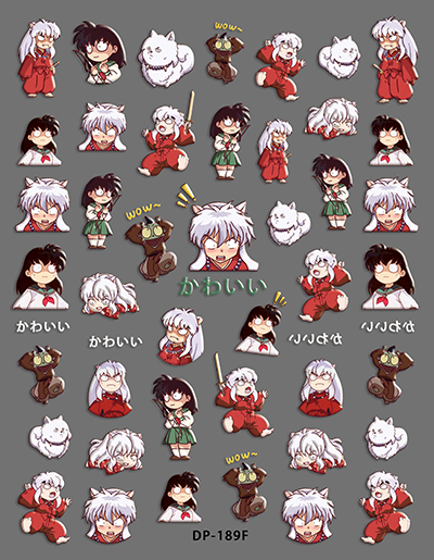 Inuyasha nail sticker