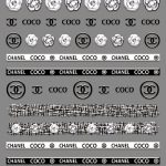CHANEL nail sticker