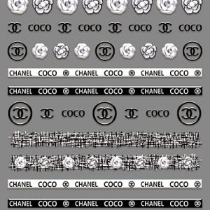 CHANEL nail sticker