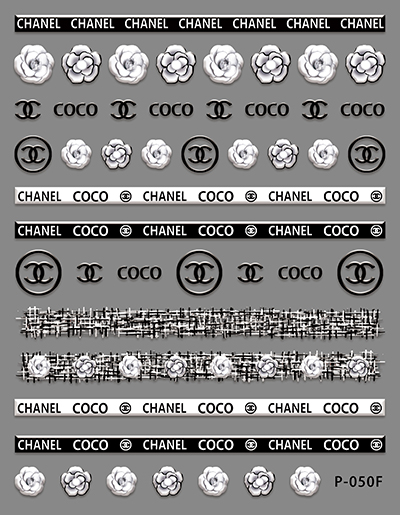 CHANEL nail sticker CHANEL nail sticker
