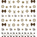 LV nail sticker