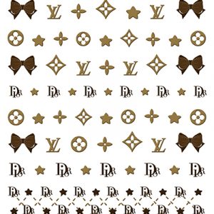 LV nail sticker