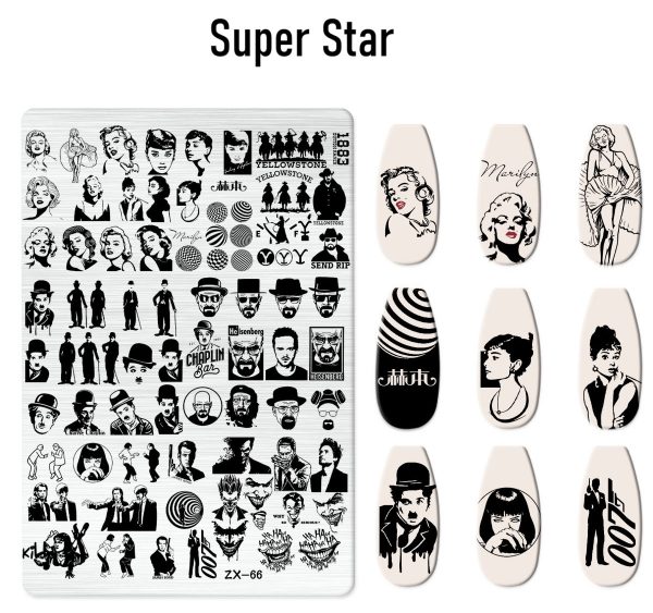 Super Star nail stamping plate