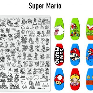 Super Mario nail stampig plate