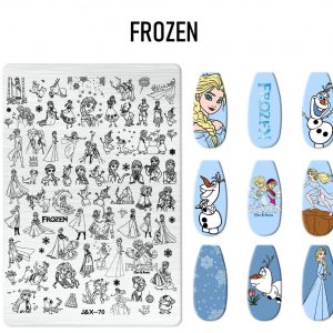 FROZEN nail stamping plate