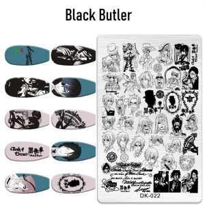 Black Butler nail stamping plate