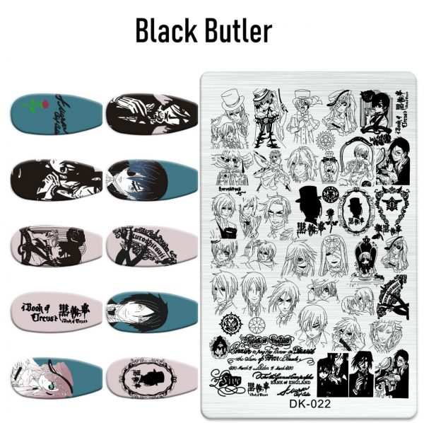 Black Butler nail stamping plate Black Butler nail stamping plate