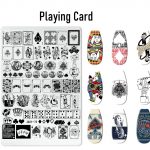 Playing Card nail stamping plate