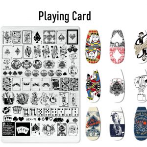 Playing Card nail stamping plate