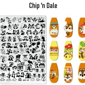 Chip 'n Dale nail stamping plate