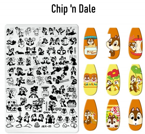Chip 'n Dale nail stamping plate