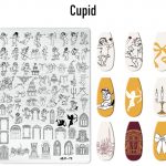 Cupid nail stamping plate