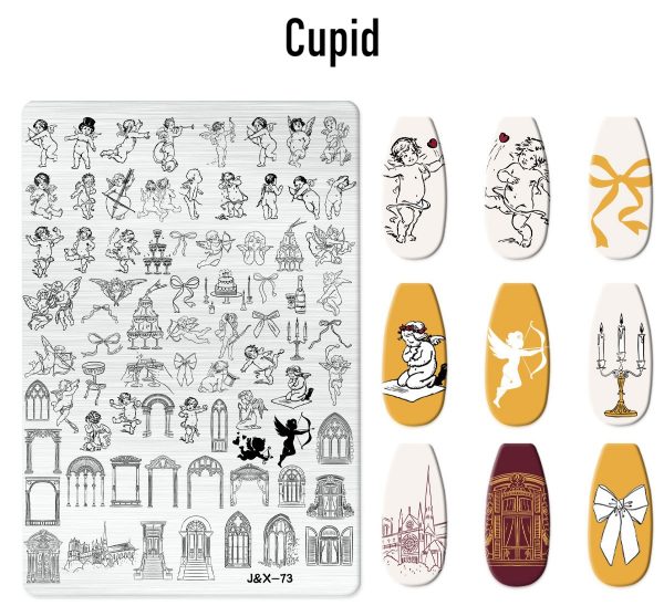 Cupid nail stamping plate