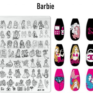 Barbie nail stamping plate