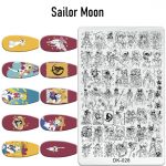 Sailor Moon nail stamping plate
