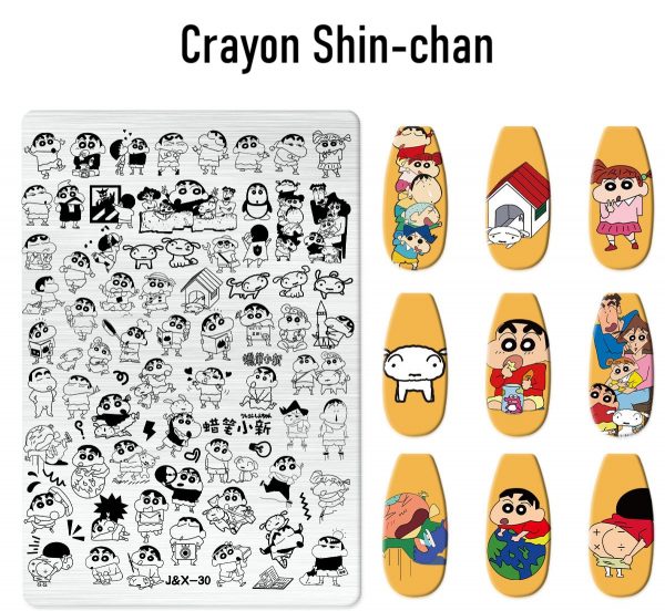Crayon Shin-chan nail stamping plate