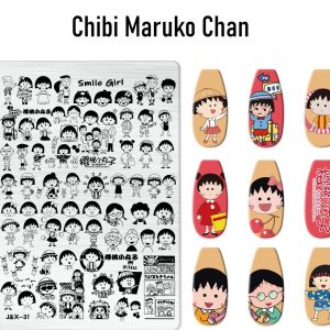 Chibi Maruko Chan nail stamping plate