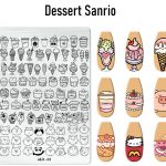 Dessert Sanrio nail stamping plate