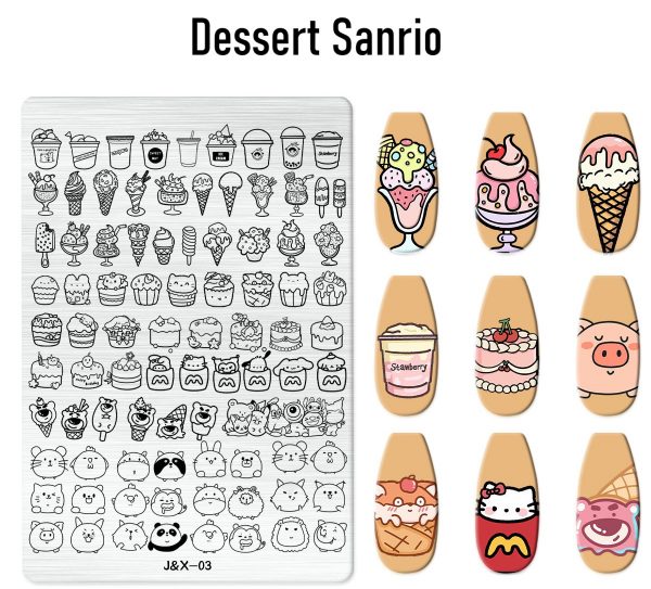 Dessert Sanrio nail stamping plate