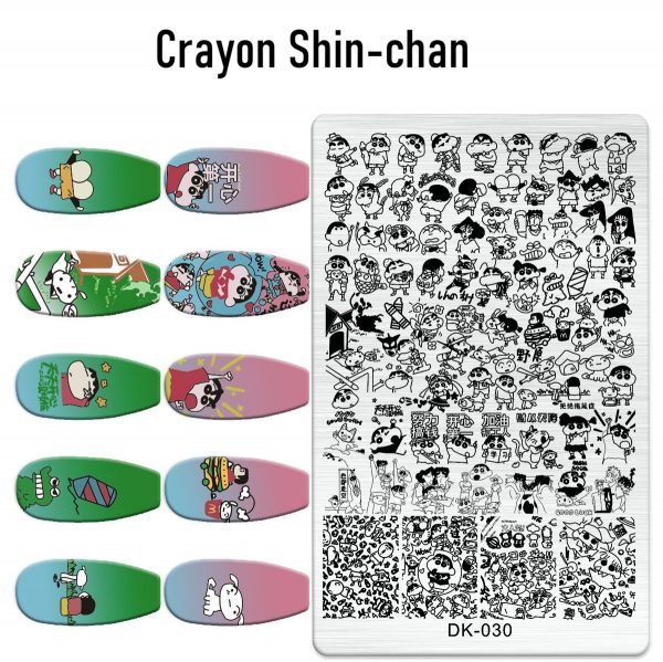 Crayon Shin-chan nail stamping plate