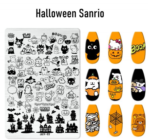 Halloween Sanrio nail stamping plate