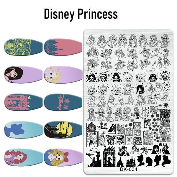 Disney Princess nail stamping plate