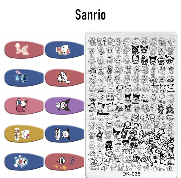 Sanrio nail stamping plate Sanrio nail stamping plate