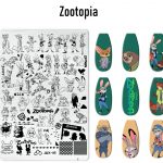Zootopia nail stamping plate
