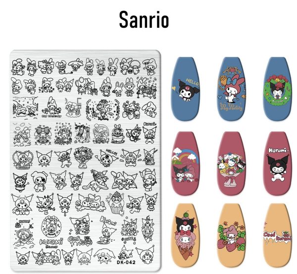 Sanrio nail stamping plate