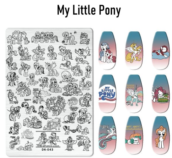 My Little Pony nail stamping plate My Little Pony nail stamping plate