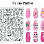 The Pink Panther nail stamping plate