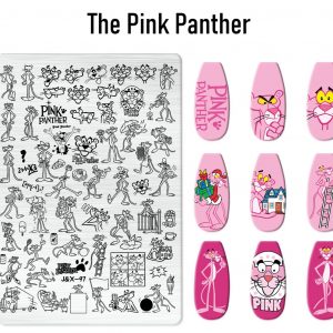 The Pink Panther nail stamping plate