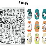 Snoopy nail stamping plate