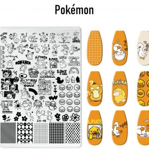Pokémon nail stamping plate