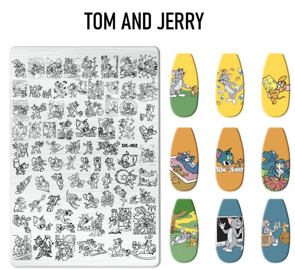 Tom and Jerry nail stamping plate Tom and Jerry nail stamping plate