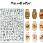Winnie-the-Pooh nail stamping plate Winnie-the-Pooh nail stamping plate