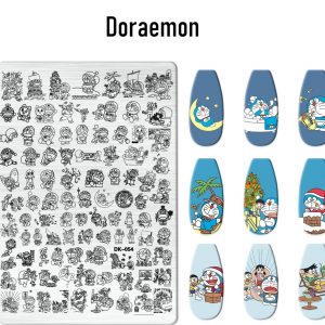 Doraemon nail stamping plate