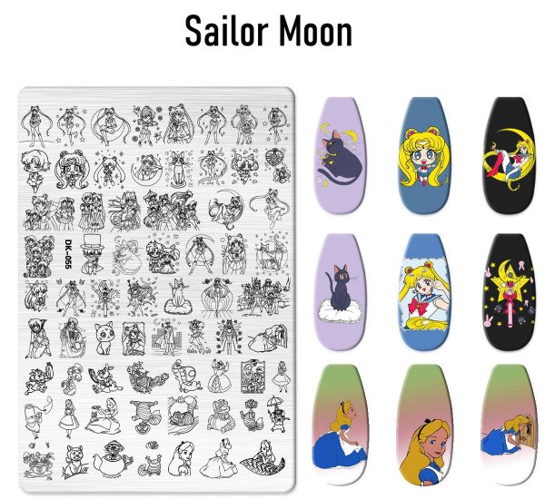 Sailor Moon nail stamping plate