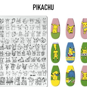 PIKACHU nail stamping plate