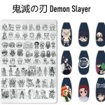 鬼滅の刃 Demon Slayer nail stamping plate Demon Slayer nail stamping plate