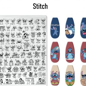 Stitch nail stamping plate
