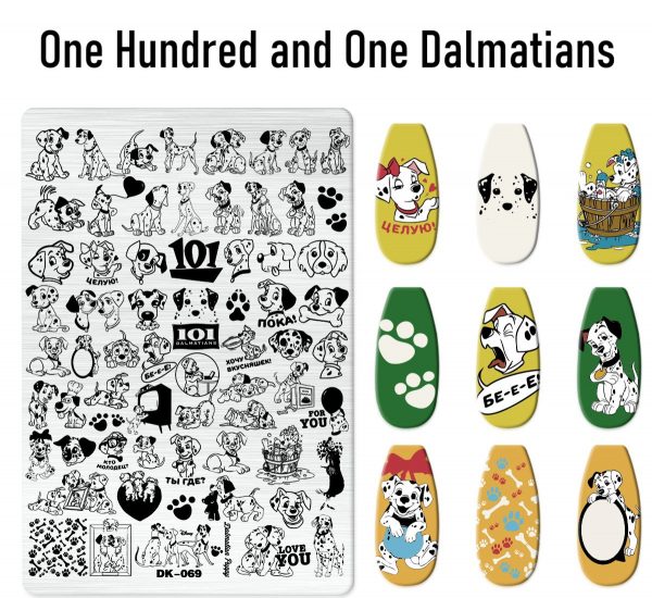 One Hundred and One Dalmatians nail stamping plate One Hundred and One Dalmatians nail stamping plate