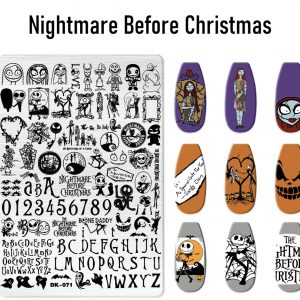 Nightmare Before Christmas nail stamping plate
